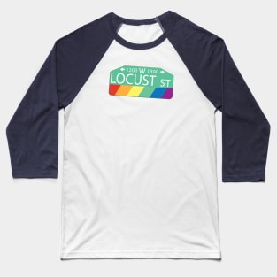 Gayborhood Locust St Baseball T-Shirt